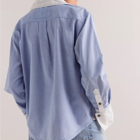 We The Free Tommy Oxford Shirt in blue XS - Picture 2 of 7